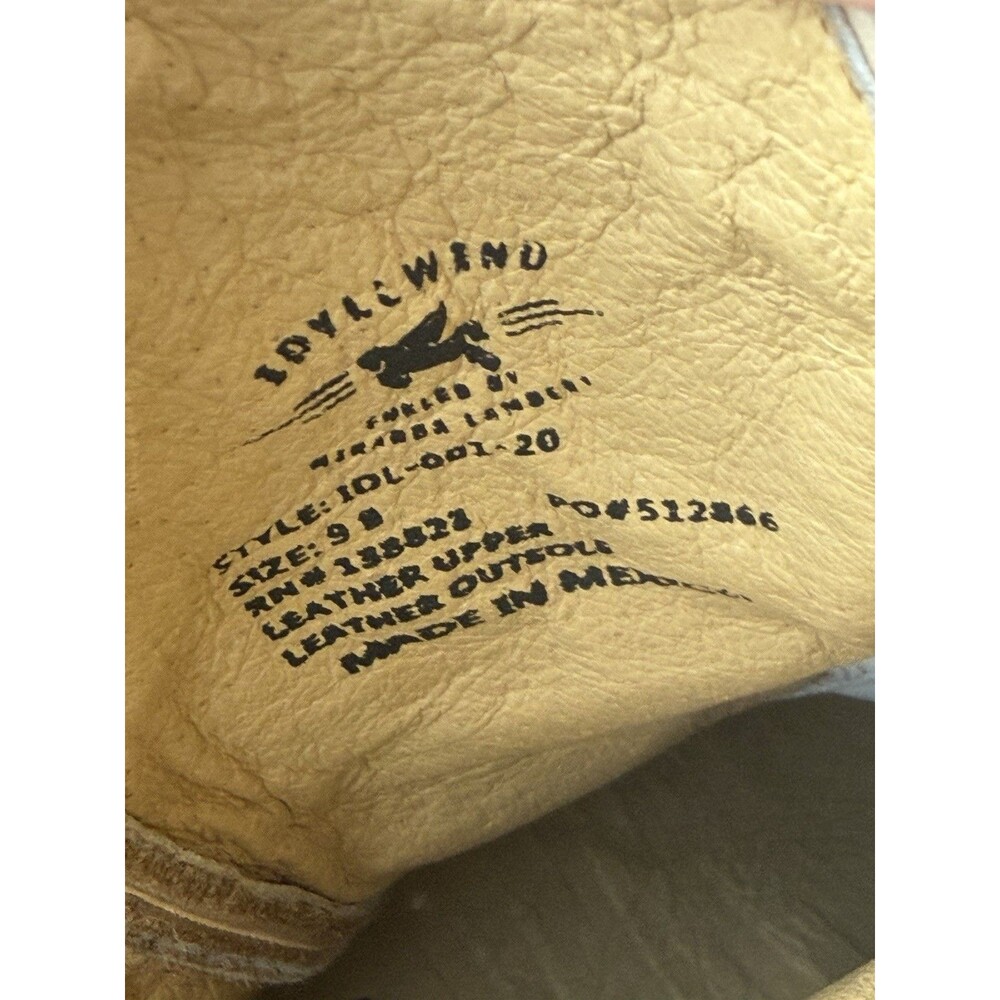 Idyllwind Wheels Natural Western Booties Leather Cowgirl Boots Tan Beige 9B NEW - Picture 9 of 10